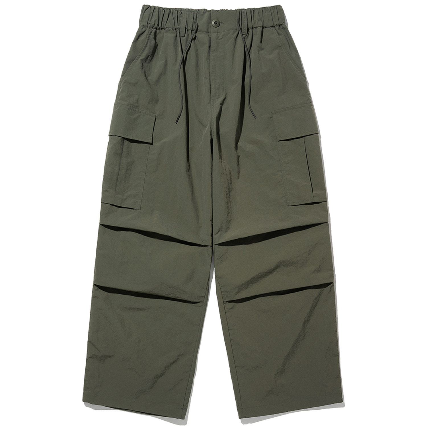 Parachute Nylon Cargo Pants - Khaki,NOT4NERD