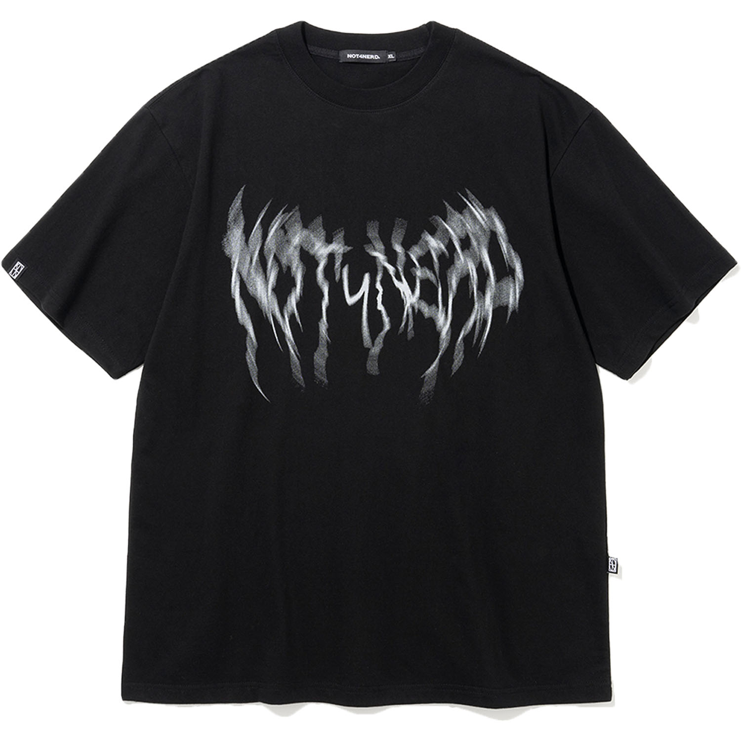 [5월 31일 예약배송] Thunder Blur Logo T-Shirts - Black,NOT4NERD