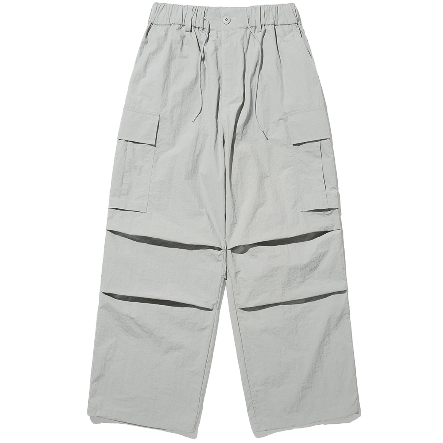 [5월 21일 예약배송] Parachute Nylon Cargo Pants - Light Grey,NOT4NERD